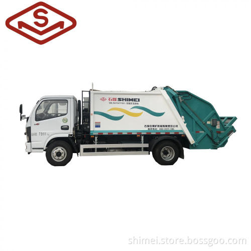 High quality compressed garbage truck